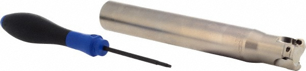 A.B. Tools Indexable High-Feed End Mill: 1-1/2X1X3/8X1-1/2", Cylindrical Shank - SH150-1