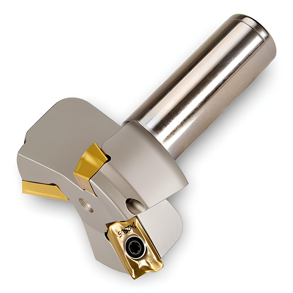 Iscar 45° Lead Angle, 0.312" to 0.63" Cut Dia, 5/8" Shank Dia, Indexable & Chamfer End Mill - 3100504