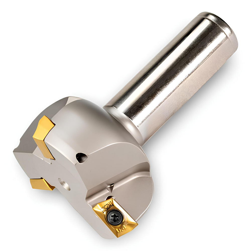 Iscar 45° Lead Angle, 0.312" to 0.63" Cut Dia, 5/8" Shank Dia, Indexable & Chamfer End Mill - 3100504