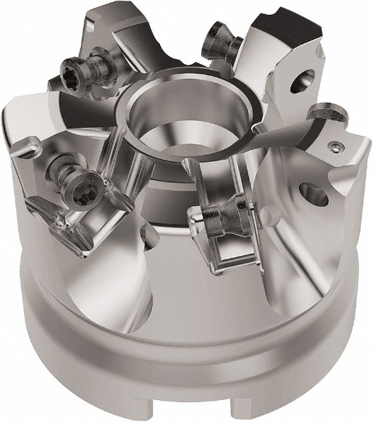 Seco 2-1/2" Cut Dia, 1" Arbor Hole, 6.96mm Max Depth of Cut, 92° Indexable Chamfer & Angle Face Mill - 03058349