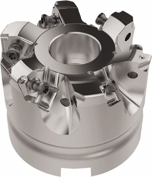 Seco 2-1/2" Cut Dia, 1" Arbor Hole, 6.96mm Max Depth of Cut, 92° Indexable Chamfer & Angle Face Mill - 03058349