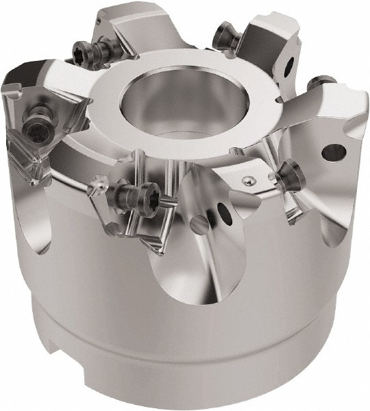 Seco 2-1/2" Cut Dia, 1" Arbor Hole, 6.96mm Max Depth of Cut, 92° Indexable Chamfer & Angle Face Mill - 03058349