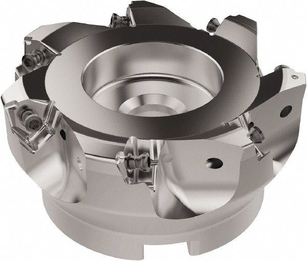 Seco 2-1/2" Cut Dia, 1" Arbor Hole, 6.96mm Max Depth of Cut, 92° Indexable Chamfer & Angle Face Mill - 03058349