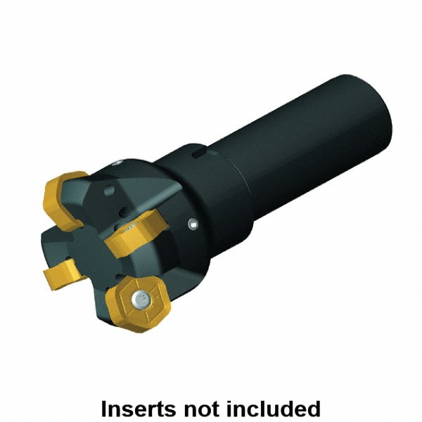 Iscar 60° Lead Angle, 12mm to 17.5mm Cut Dia, 12mm Shank Dia, Indexable & Chamfer End Mill - 3106171