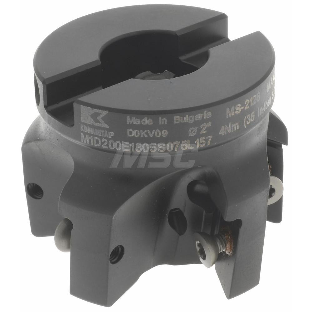 Kennametal 2" Cut Dia, 3/4" Arbor Hole Dia, 18.03mm Max Depth, Indexable Square-Shoulder Face Mill - 2267650