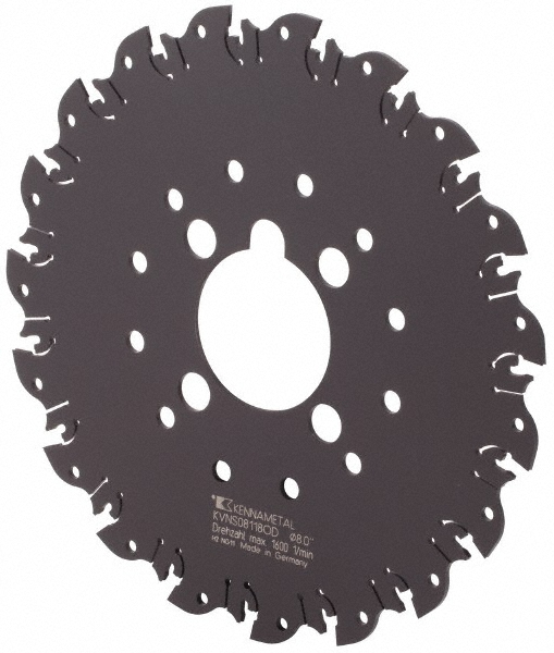 Iscar Indexable Slotting Cutter: 3/4" Cutting Width, 8" Cutter Dia, 2.3220" Depth of Cut, 2" Shank Dia, Neutral - 3106748