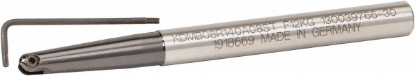 Kennametal Indexable Ball Nose End Mill: 0.9843" Cut Dia, 6.2992" OAL - 1918682