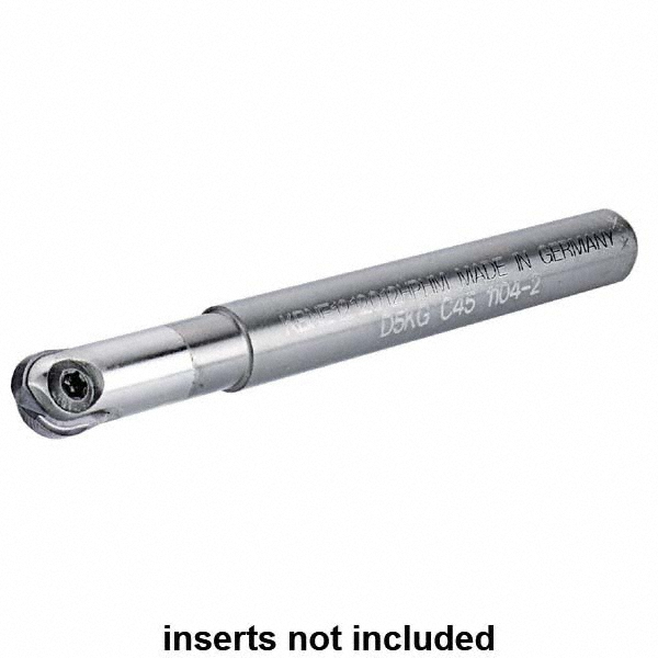 Kennametal Indexable Ball Nose End Mill: 0.9843" Cut Dia, 6.2992" OAL - 1918682