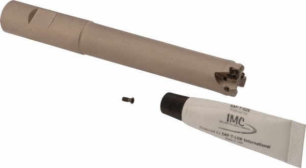 Iscar Indexable High-Feed End Mill: FF EWXD0.75-3-3, 3/4" Cut Dia, 3/4" Shank Dia, Weldon Flat Shank - 3105632