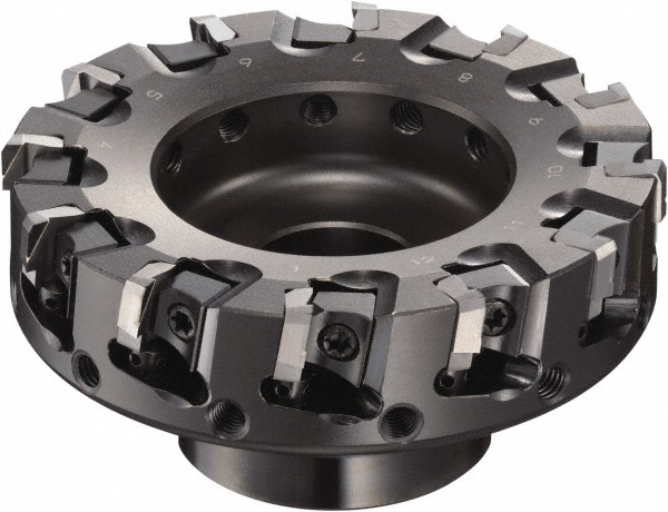 Sumitomo 6" Cut Dia, 1-1/2" Arbor Hole, 2.374" Max Depth of Cut, 90° Indexable Chamfer & Angle Face Mill - 2S00059