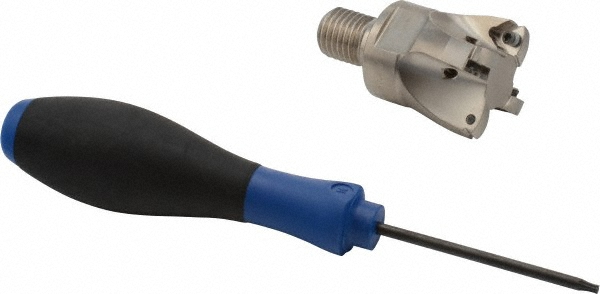 Kennametal Indexable High-Feed End Mill: C7792VXP06CA.62Z2R5.5, Straight Shank - 5667588