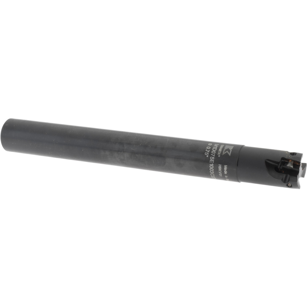 Kennametal Indexable Square-Shoulder End Mill: M1D075E1003C075L670, 3/4" Cut Dia, 0.398" Max Depth of Cut, 3/4" Dia Cylindrical Shank - 3742540