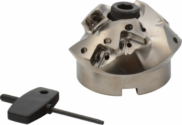 Seco 4" Cut Dia, 1" Arbor Hole Dia, 0.669" Max Depth, Indexable Square-Shoulder Face Mill - 02694992