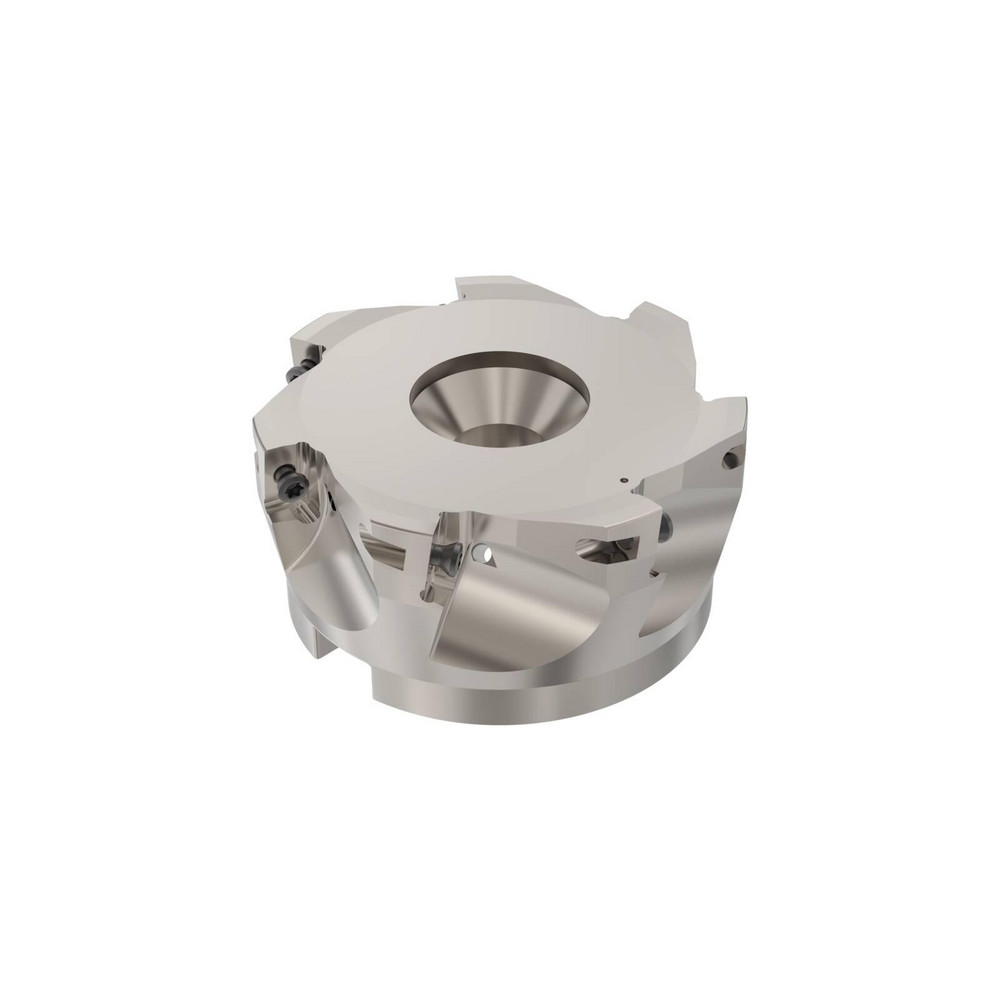 Seco 4" Cut Dia, 1" Arbor Hole Dia, 0.669" Max Depth, Indexable Square-Shoulder Face Mill - 02694992