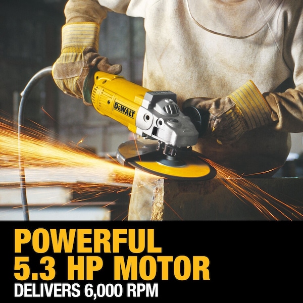 Dewalt 7" & 9" (180 mm & 230 mm) 6,000 rpm 5.3 HP Angle Grinder - D28499X