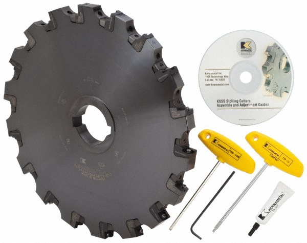Seco Indexable Slotting Cutter: 0.2950" Cutting Width, 12.0000" Cutter Dia, Arbor Connection, 4.3900" Depth of Cut, 2.0000" Hole Dia, Neutral - 02740888