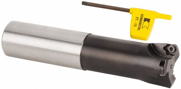 Tungaloy Indexable High-Feed End Mill: EXP06125RLLBU, Cylindrical Shank - 6851052