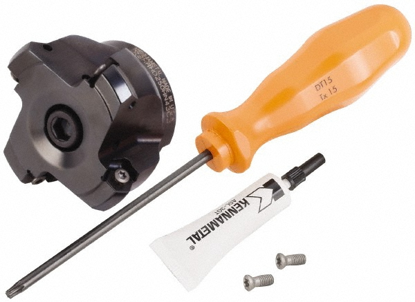 Tungaloy 2" Cut Dia, 3/4" Arbor Hole, 0.2" Max Depth of Cut, 45° Indexable Chamfer & Angle Face Mill - 6850808