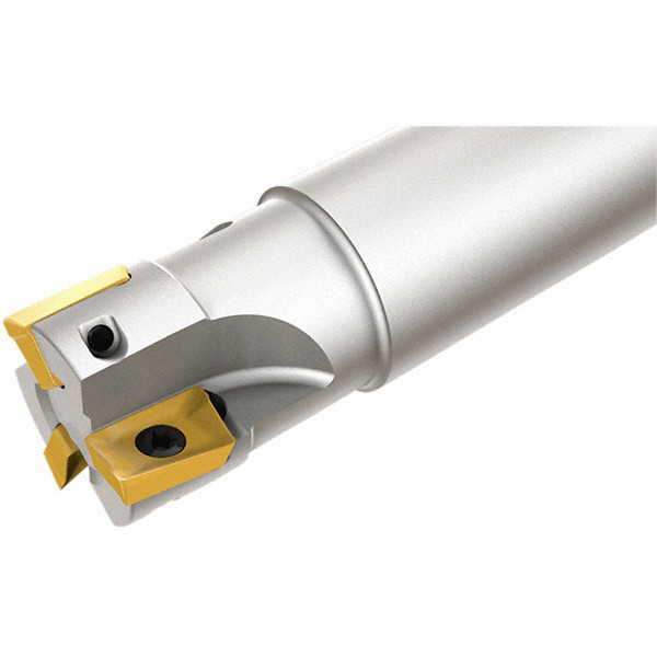 Iscar Indexable Square-Shoulder End Mill: HM90E90AD202C19BC, 20 mm Cut Dia, 10 mm Max Depth of Cut, 19 mm Dia Cylindrical Shank - 3103656