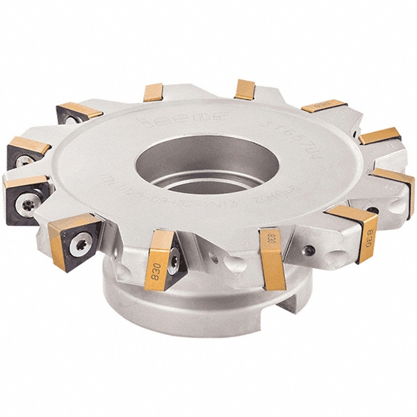 Iscar Indexable Slotting Cutter: 14.00 mm Cutting Width, 125.00 mm Cutter Dia, 33.00 mm Depth of Cut, 33.00 mm Depth of Cut, 32.00 mm Shank Dia, Neutral - 3106219