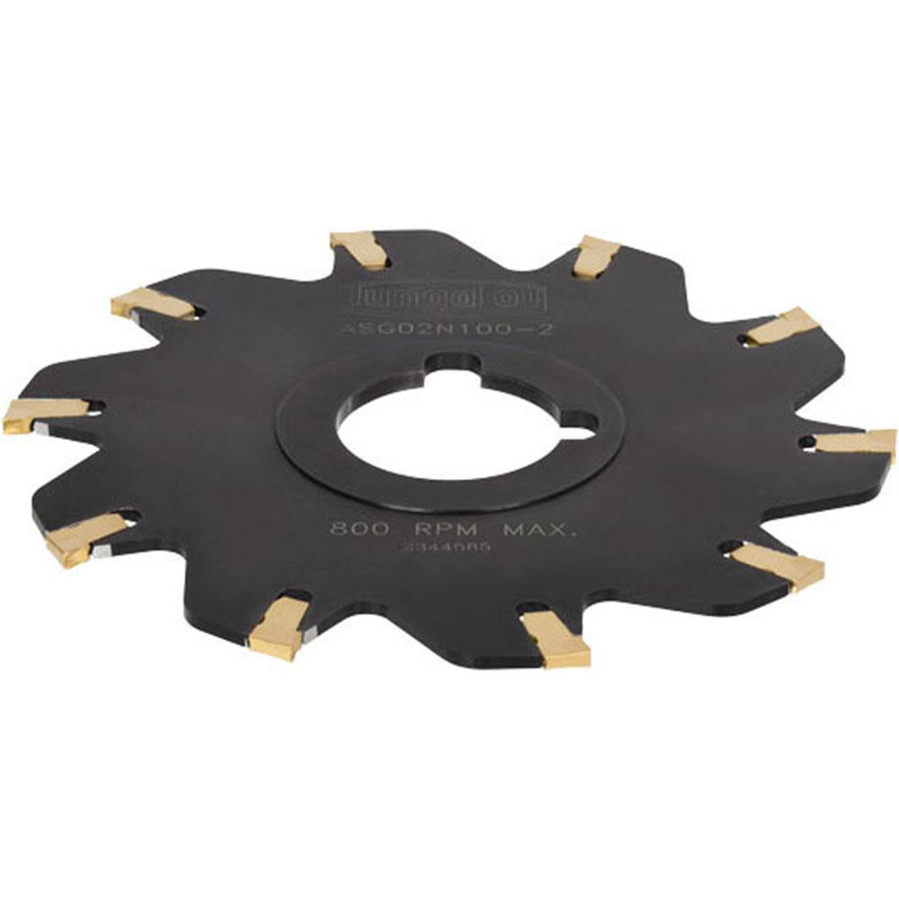 Seco Indexable Slotting Cutter: 0.0980" Cutting Width, 3.0000" Cutter Dia, Arbor Connection, 0.6690" Depth of Cut, 1.0000" Hole Dia, Neutral - 75054743