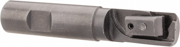 Value Collection Indexable Square-Shoulder End Mill: 1-1/2X1" SHK, 1-1/2" Cut Dia, 0.656" Max Depth of Cut, 1" Dia Weldon Flat Shank - 6-901-070