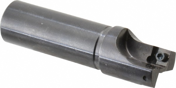 Cutting Tool Technologies Indexable Square-Shoulder End Mill: .625 X .750 SH.DRM-020, 5/8" Cut Dia, 0.28" Max Depth of Cut, 3/4" Dia Flatted Shank - DRM-020