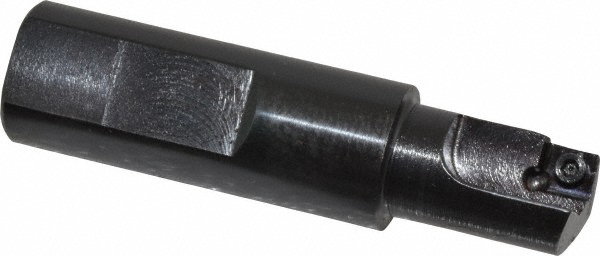 Cutting Tool Technologies Indexable Square-Shoulder End Mill: .625 X .750 SH.DRM-020, 5/8" Cut Dia, 0.28" Max Depth of Cut, 3/4" Dia Flatted Shank - DRM-020
