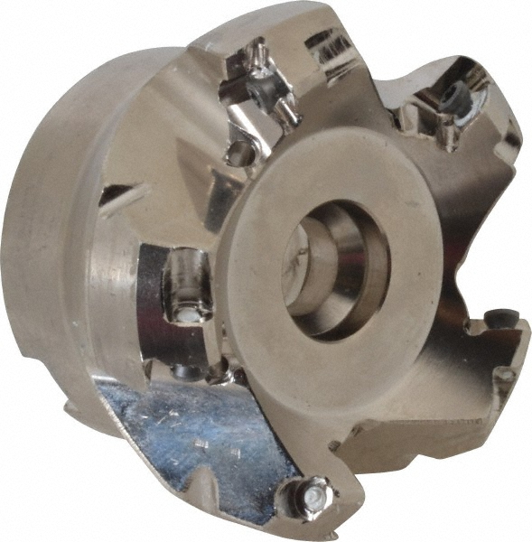 Seco 1.97" Cut Dia, 3/4" Arbor Hole, 0.18" Max Depth of Cut, 45° Indexable Chamfer & Angle Face Mill - 02422255