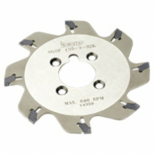 Iscar Indexable Slotting Cutter: 0.1390" Cutting Width, 3.9400" Cutter Dia, Arbor Connection, 0.7800" Depth of Cut, 1.0000" Hole Dia, 1.0000" Shank Dia, Right Hand - 2301847