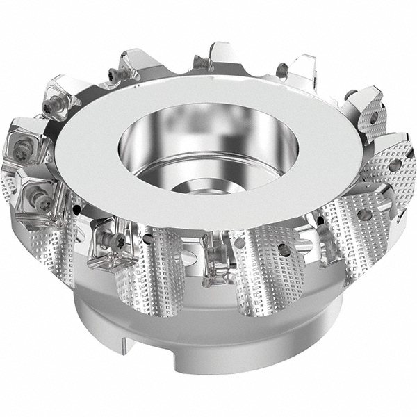 Seco 5" Cut Dia, 1-1/2" Arbor Hole, 0.315" Max Depth of Cut, 71° Indexable Chamfer & Angle Face Mill - 03241913