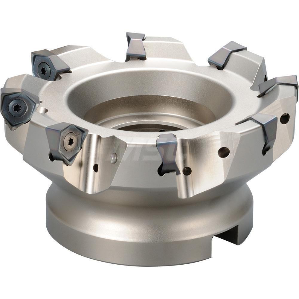 Tungaloy 4" Cut Dia, 1" Arbor Hole Dia, 0.315" Max Depth, Indexable Square-Shoulder Face Mill - 6850024