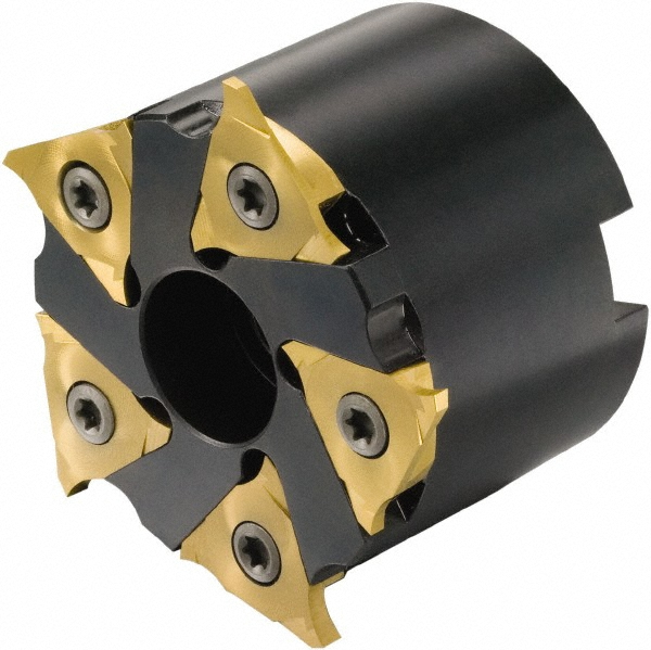 Iscar Indexable Slotting Cutter: 0.1390" Cutting Width, 2.4803" Cutter Dia, Arbor Connection, 0.5906" Depth of Cut, 0.3937" Hole Dia - 2301357