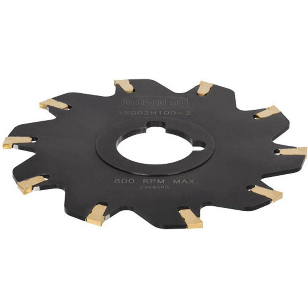 Iscar Indexable Slotting Cutter: 0.1390" Cutting Width, 2.4803" Cutter Dia, Arbor Connection, 0.5906" Depth of Cut, 0.3937" Hole Dia - 2301357