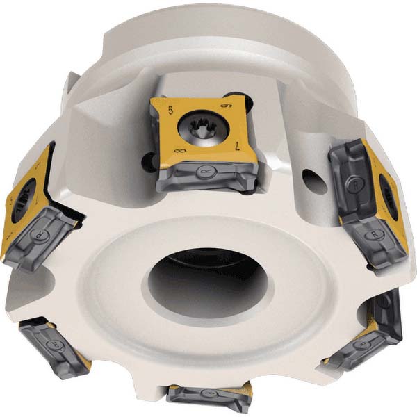 Iscar Indexable Square-Shoulder Face Mill:  T890HT FLND3.0071.0R13,  3'' Cut Dia,  1.0000" Arbor Hole Dia,  0.3740" Max Cutting Depth - 3332801