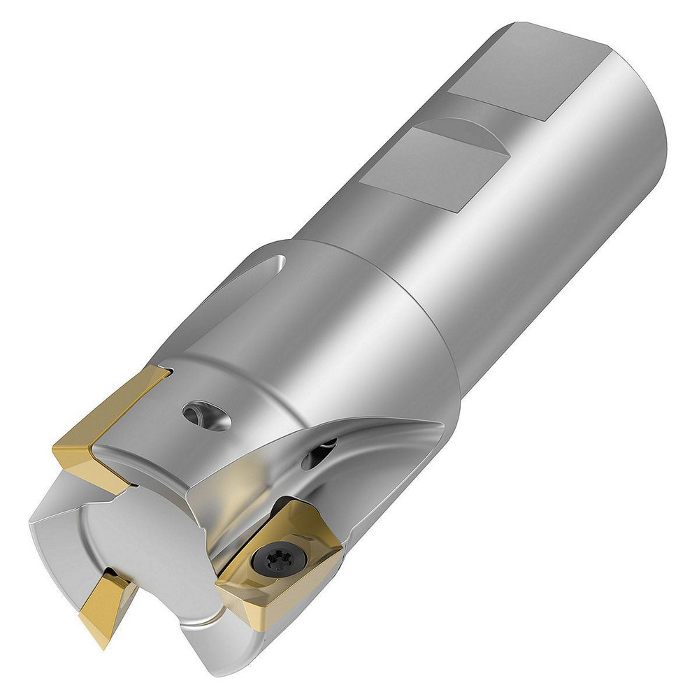 Kennametal Indexable Square-Shoulder End Mill: M1D125E1803W125L225R, 1-1/4" Cut Dia, 0.65" Max Depth of Cut, 1-1/4" Dia Weldon Flat Shank - 2267624