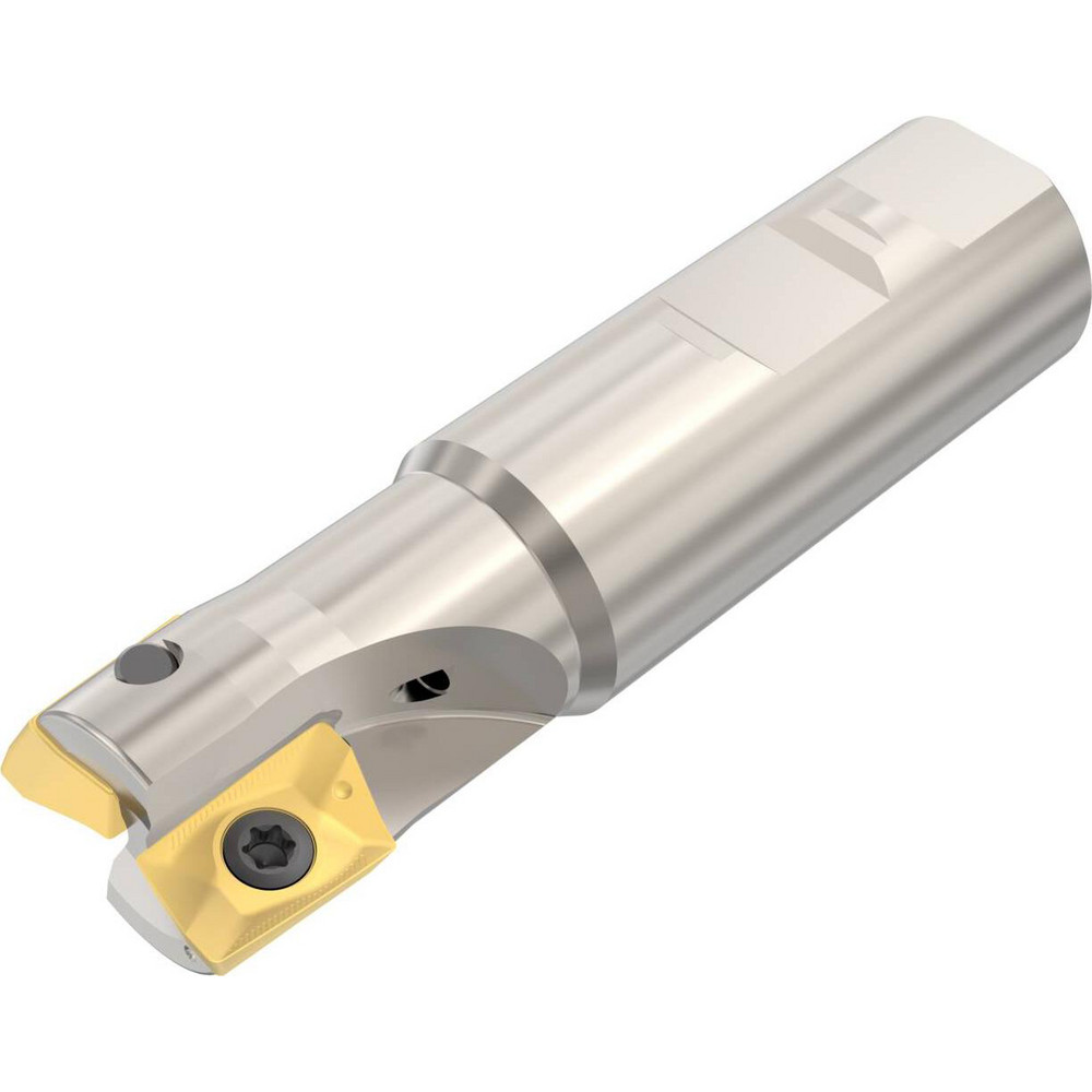 Seco Indexable Square-Shoulder End Mill: R217.69-01.00-3-18-2AN, 1" Cut Dia, 0.669" Max Depth of Cut, 1" Dia Weldon Flat Shank - 02699130