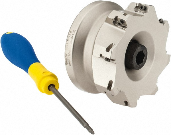 Iscar 3" Cut Dia, 1" Arbor Hole Dia, 0.118" Max Depth, Indexable Square-Shoulder Face Mill - 3104506