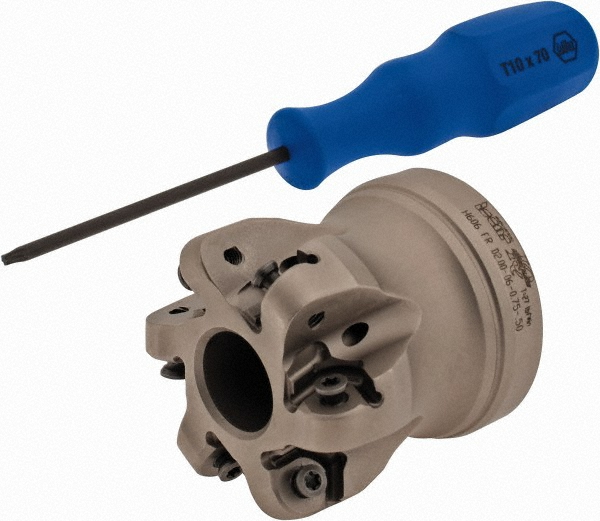 Iscar 3" Cut Dia, 1" Arbor Hole Dia, 0.118" Max Depth, Indexable Square-Shoulder Face Mill - 3104506