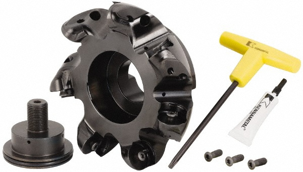 Kennametal Indexable Copy Face Mill: 1-1/2" Arbor Hole - 2610697