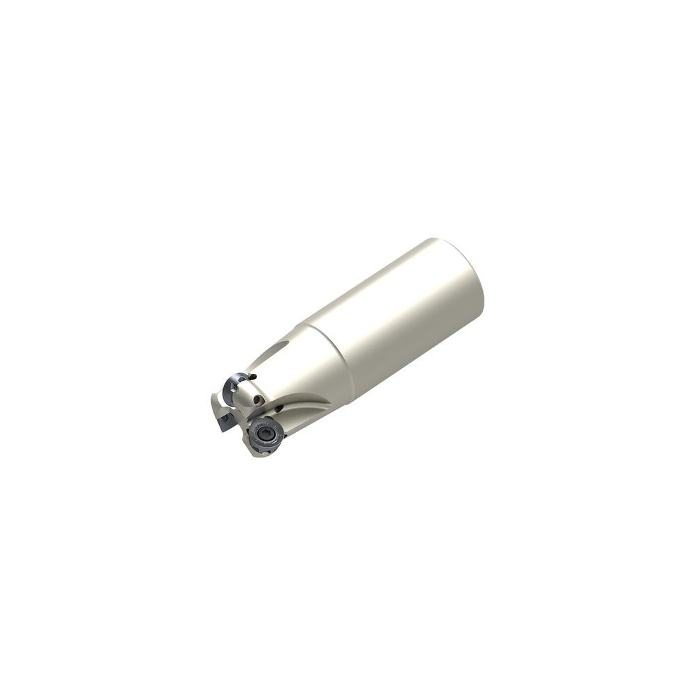 Ceratizit Indexable Ball Nose End Mill: 1.25" Cut Dia, Solid Carbide, 10" OAL - 5868542504
