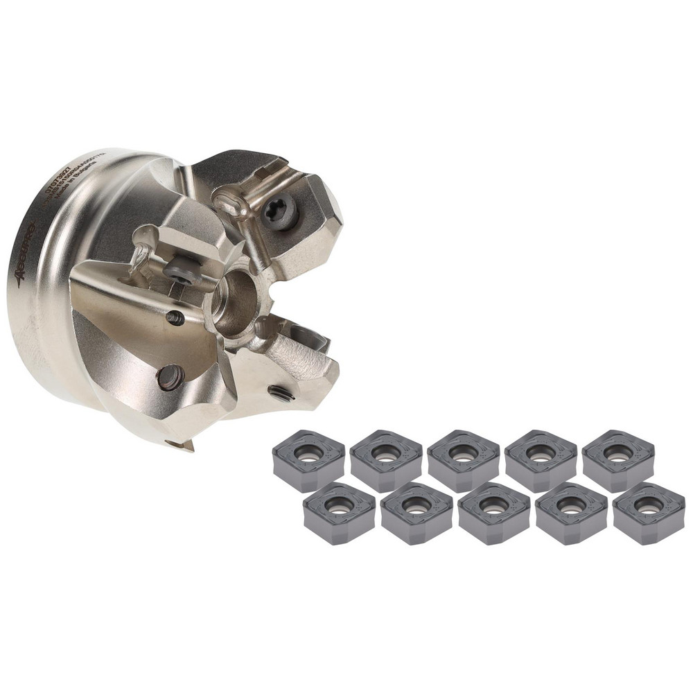 Accupro Indexable Chamfer & Angle Face Mills: Minimum Cutting Diameter (Decimal Inch): 1.5000; Minimum Cutting Diameter (Inch): 1-1/2 - 07073927/54054705