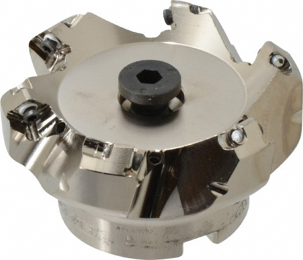 Seco 2.48" Cut Dia, 3/4" Arbor Hole, 0.138" Max Depth of Cut, 43° Indexable Chamfer & Angle Face Mill - 00086839