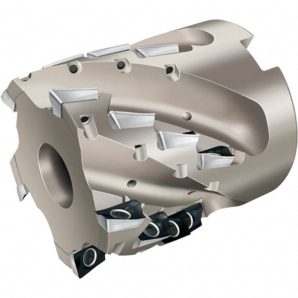 Seco 50mm Cut Dia, 1-1/16" Arbor Hole Dia, 43mm Max Depth, Indexable Square-Shoulder Face Mill - 02926817