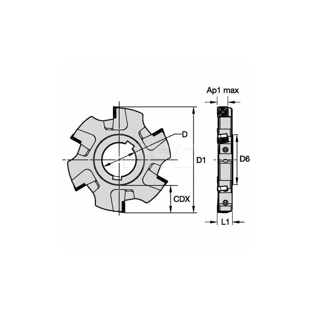 Kennametal Indexable Slotting Cutter: 11.70 mm Cutting Width, 315.00 mm Cutter Dia, Arbor Connection, 114.50 mm Depth of Cut, 114.50 mm Depth of Cut, Left Hand - 2443526
