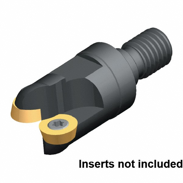 Kennametal Indexable Copy End Mill: 3/4" Cut Dia, 0.1969" Max Depth of Cut - 2511350
