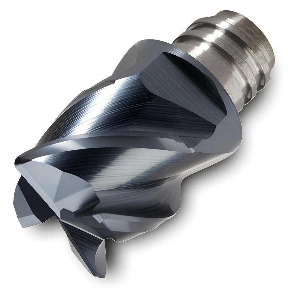 Ingersoll Cutting Tools Indexable Square-Shoulder End Mill: 23J3F1281R01, 46.99 mm Max Depth of Cut, 1-1/4" Dia Weldon Flat Shank - 3007853