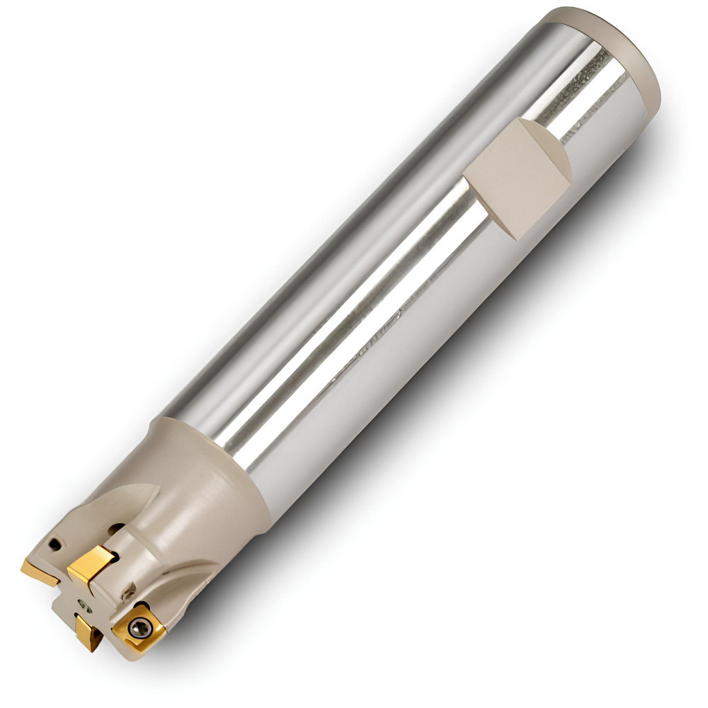 Ingersoll Cutting Tools Indexable Square-Shoulder End Mill: 23J3F1281R01, 46.99 mm Max Depth of Cut, 1-1/4" Dia Weldon Flat Shank - 3007853