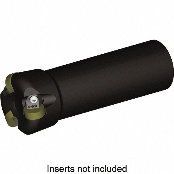 Kennametal Indexable Copy End Mill: 1-1/2" Cut Dia, 0.25" Max Depth of Cut, Through Coolant - 5175039