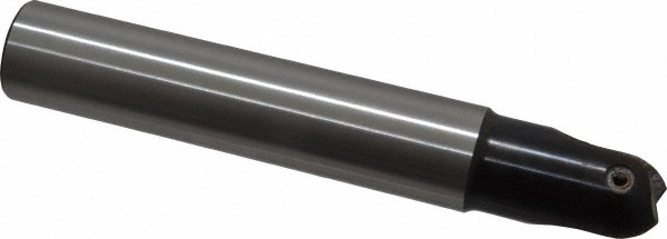 LMT Indexable Ball Nose End Mill: 1" Cut Dia, High Speed Steel, 6.3" OAL - 6121368